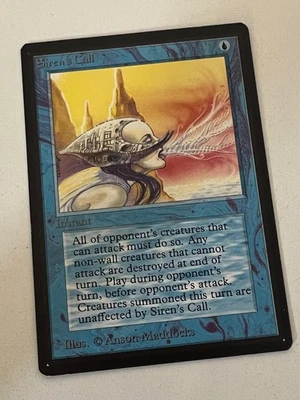 Magic the Gathering MTG Beta Siren's Call NM-  (Beta Bob) - Image 1 of 2