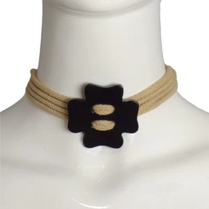 YVES SAINT LAURENT - 1960er Jahre Lucite & Cord Choker - Bild 1 von 4