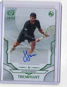 Tenis Topps Triumphant 2025 Jacob Fearnley autógrafo automático #43-A - Imagen 1 de 1