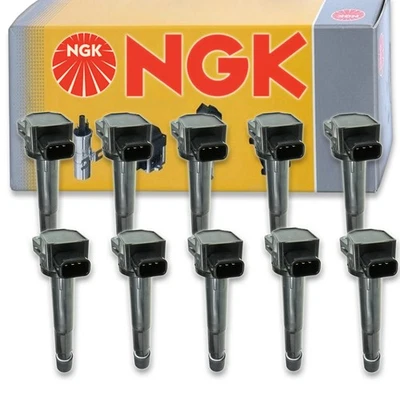 10 pc NGK 48699 U5064 Ignition Coils for UF417 UF-584 UF-417 IC537 E897 px - Image 1 of 4