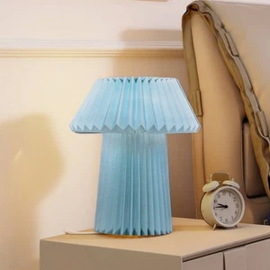 Lindby Tischlampe 'Magali' in Blau aus Papier (1 flammig, E14) - Tischleuchte, S - Bild 1 von 9
