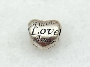 Original Pandora Moments Sprache der Liebe Charm/Bead Silber 925 ALE 791111 - Bild 1 von 3