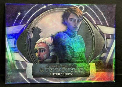 2024 Masterwork Star Wars #JA-3 Enter Snips Ahsoka & Anakin Skywalker Foil /299 - Image 1 of 4