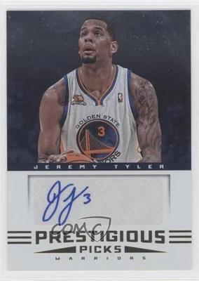 2012-13 Prestige Prestigious Picks Signatures Jeremy Tyler #33 Rookie Auto RC - Image 1 of 2