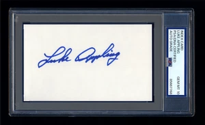 LUKE APPLING SIGNED INDEX CARD PSA/DNA AUTOGRAPHED CHICAGO WHITE SOX GEM MINT 10 - Picture 1 of 1