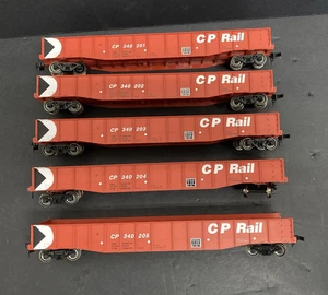 Athearn HO CP Rail Gondel 340201, 202, 203, 204, 205 Set 5 Metallräder lesen - Bild 1 von 11