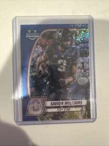 Bowman University 2024 cromo - Savion Williams #160 azul mini diamante #3264 - Imagen 1 de 3