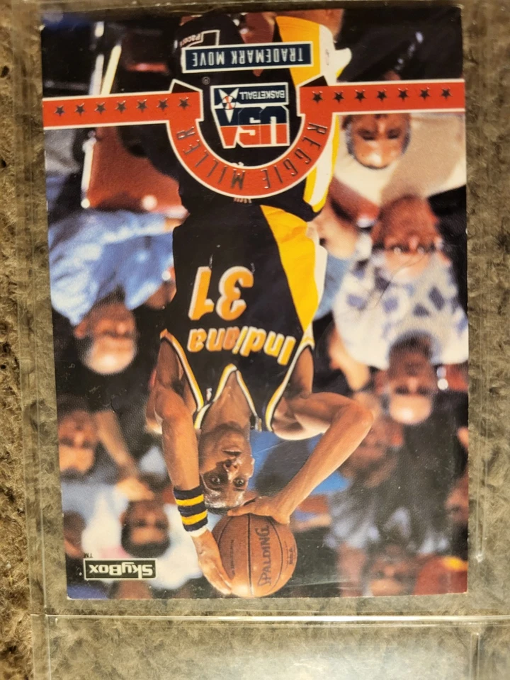 1994 Skybox EUA Basquete - Reggie Miller #77 Autógrafos (AU) - Imagem 1 de 1