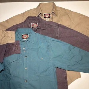 The Australian Outback Collection Shirt Bundle 3 Heavyweight USA Teal Purple Tan - Picture 1 of 24