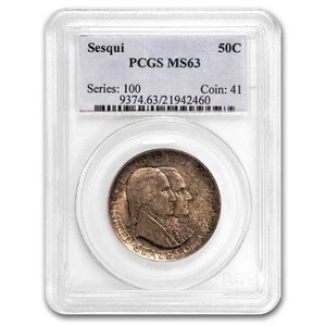1926 America Sesquicentennial Half MS-63 PCGS (Toned) - Picture 1 of 3