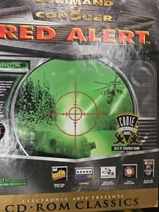 Vtg BIG BOX PC Game Command & Conquer Red Alert (1997 Westwood) Ex w/Manual - Picture 1 of 4