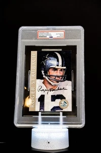 Roger Staubach 1998 H.O.F. Cards Hall of Fame Signature Series / PSA Authentic - Picture 1 of 7