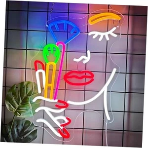 Neon Makeup Artist Sign LED Beauty Decor Neon Lights for Makeup Room Salon - Picture 1 of 8
