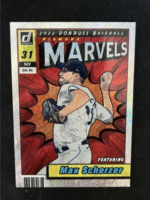 2022 Panini Donruss Marvels Rapture Max Scherzer #M-5 New York Mets - Image 1 of 3