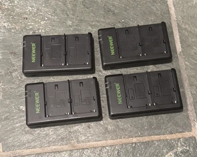 Cargador USB doble 4 Neewer DU-F550s para baterías NP-F550 F750 F970 NUEVO caja abierta Foto 1 de 2