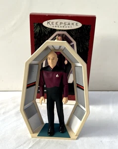 Star Trek Ornament Capt Jean Luc Picard Hallmark Keepsake Next Generation W/ Box - Picture 1 of 15