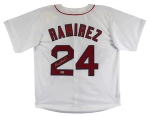 Manny Ramirez Authentic Signed White Pro Style Jersey Autographed BAS Witnessed - Picture 1 of 3