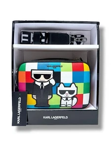 Nuevo Bolso Bandolera KARL LAGERFELD PARIS Maybelle Cámara Multicolor En Caja Nuevo con Etiquetas - Imagen 1 de 9