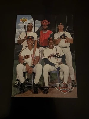 1993 Upper Deck #45 Belle/Baerga/Thome/Lofton/Alomar Jr. Cleveland Indians AG1 Foto 1 de 2