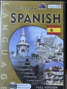 Let's Learn SPANISH Complete Lessons for Mac & Windows 15 easy lessons VGC - Picture 1 of 3