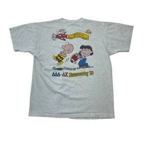 Vintage Snoopy Charlie Brown T Shirt University Of Iowa Hawkeyes 92 Homecoming - Picture 1 of 9