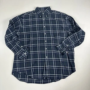 Polo Ralph Lauren Blake Cotton Tartan Plaid Button Up Shirt Mens Large Blue - Picture 1 of 8