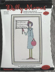 Janlynn Dolly Mamas Counted Cross Stitch Kit Its Official I've Become My Mother - Picture 1 of 3