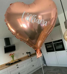 Personalised Vinyl Decal Stickers For Balloons - Party Birthday Wedding Occasion - Picture 1 of 3