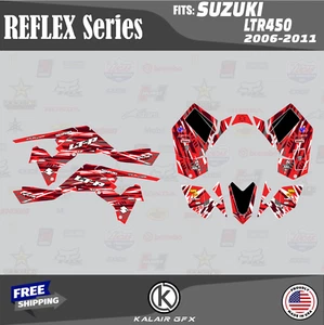 Graphics Kit for SUZUKI LTR450 (2006-2011) Reflex Series - Red (16 MIL) - Bild 1 von 5