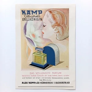 1940 Alex Kamp Nürnberg Parfüm Silberhals Ballkönigin Werbeanzeige Reklame - Picture 1 of 1