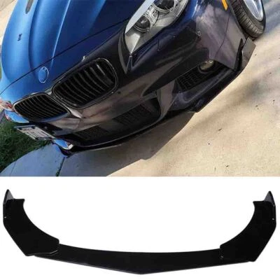 For BMW 535i M Sports Front Bumper Lip Splitter Spoiler Body Kit Glossy Black - Image 1 of 4