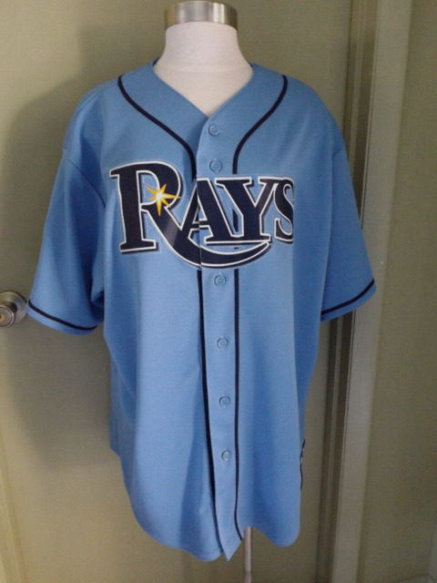 Men’s Tampa Bay Rays Custom Light Blue Authentic 2020 Alternate Jersey