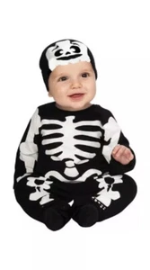 Rubies Little Skeleton Costume Infant Size 6-12 Months Halloween Dress Up NWT - Picture 1 of 5