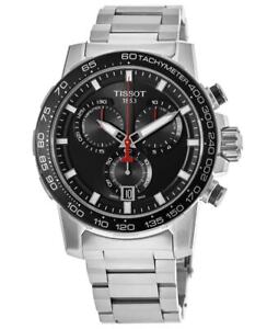 New Tissot Supersport Chrono Black Dial Steel Men's Watch T125.617.11.051.00