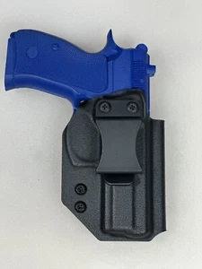 CZ 75 Compact PO-1 Kydex IWB Holster With Adjustable FOMI Belt Clip. - Picture 1 of 8