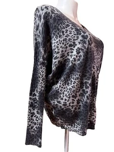I. Top jeans by BUFFALO da donna taglia LG bianco/nero affusolati su orlo LS NUOVI SENZA ETICHETTE - Foto 1 di 10
