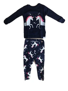 Baby Gap Baby Girl Unicorn 2 Pc Pajamas, Size 6-12 Months- NEW - Picture 1 of 8