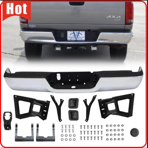 Chrome Rear Bumper Assembly For 2009-2018 Dodge Ram 1500 2010-2012 Ram 2500 3500 - Picture 1 of 19