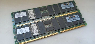 Hynix HYMD264g726a4m-h AA-T 1GB (2x512MB) DDR PC-2100 ECC in excellent condition - Image 1 of 3