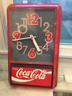 Vintage 1991 Coca Cola Wall Clock Great Condition 21?X13?