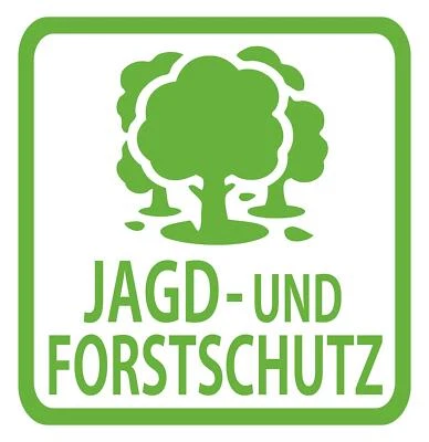 Jäger Aufkleebr Schild Forstschutz Auto Jagdschutz Aufkleber Forstschutz Jäger - Bild 1 von 2