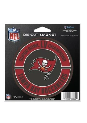 全新! 2020 LV 超级碗冠军坦帕湾海盗模切磁铁 🧲 4'x 4'' — 第 1/2 张图片