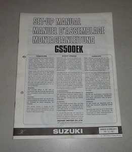 Instrucciones de Montaje / Kit Up Manual Suzuki GS 500E Stand 01/1989 - Imagen 1 de 1
