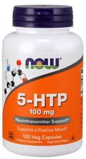 NOW Foods 5-HTP 100mg 50mg Capsules Tablets | 3 Sizes | Anxiety Mood Sleep 
