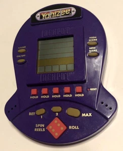 Travel Game Jackpot Slots Casino Game Yahtzee Electronic 1999 Hasbro Handheld - Picture 1 of 8