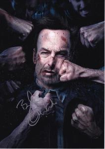 Fotografía autógrafa firmada a mano de Bob Odenkirk Nadie 8x12 certificado de autenticidad - Imagen 1 de 2