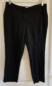 Cache Women Black Stretch Crop Pants Size 10 - Picture 1 of 8