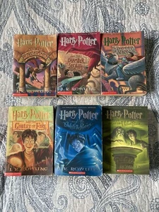 HARRY POTTER Books 1-6 J.K Rowling Paperback - Picture 1 of 17