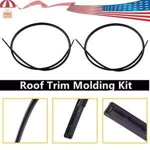 2pcs For Toyota Camry 2007-11 Black Roof Top Trim Molding Kit left & right side - Bild 1 von 9