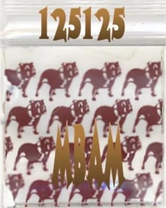 Paquete de 100 TOP DOG MARRÓN BULLDOG 125125 Apple Cremallera Bolsas 1,25X1,25" Mini Bolsas - Imagen 1 de 11